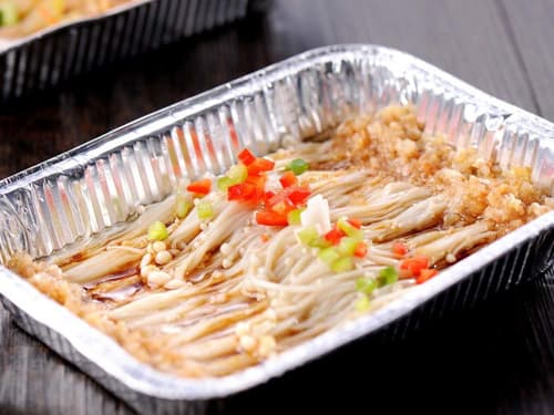工农锡纸烤金针菇